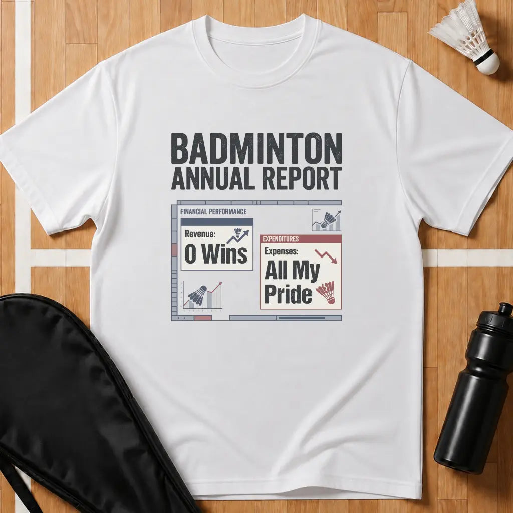 Badminton Annual Report T-Shirt