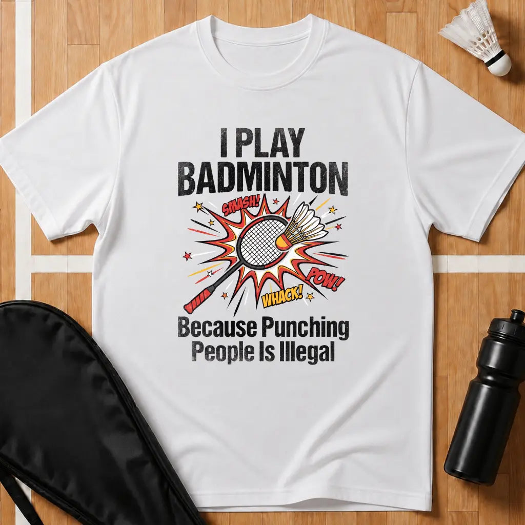 I Play Badminton Because T-Shirt