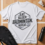 Eat Sleep Badminton Repeat T-Shirt
