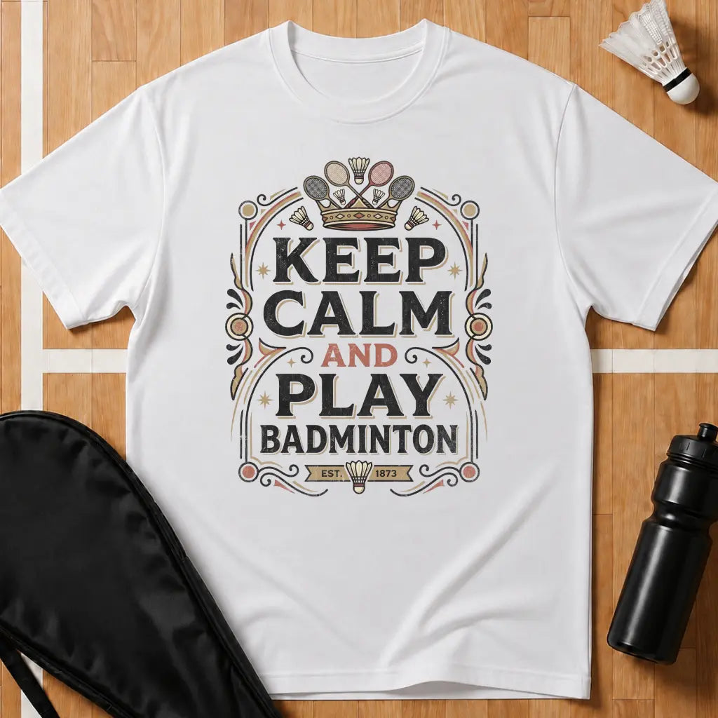 Keep Calm And Play Badminton T-Shirt