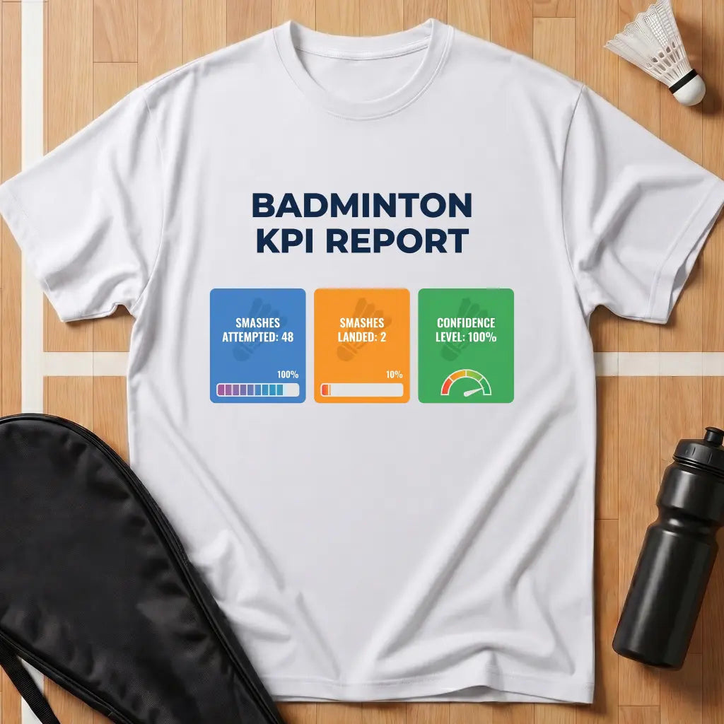 Badminton KPI Report T-Shirt