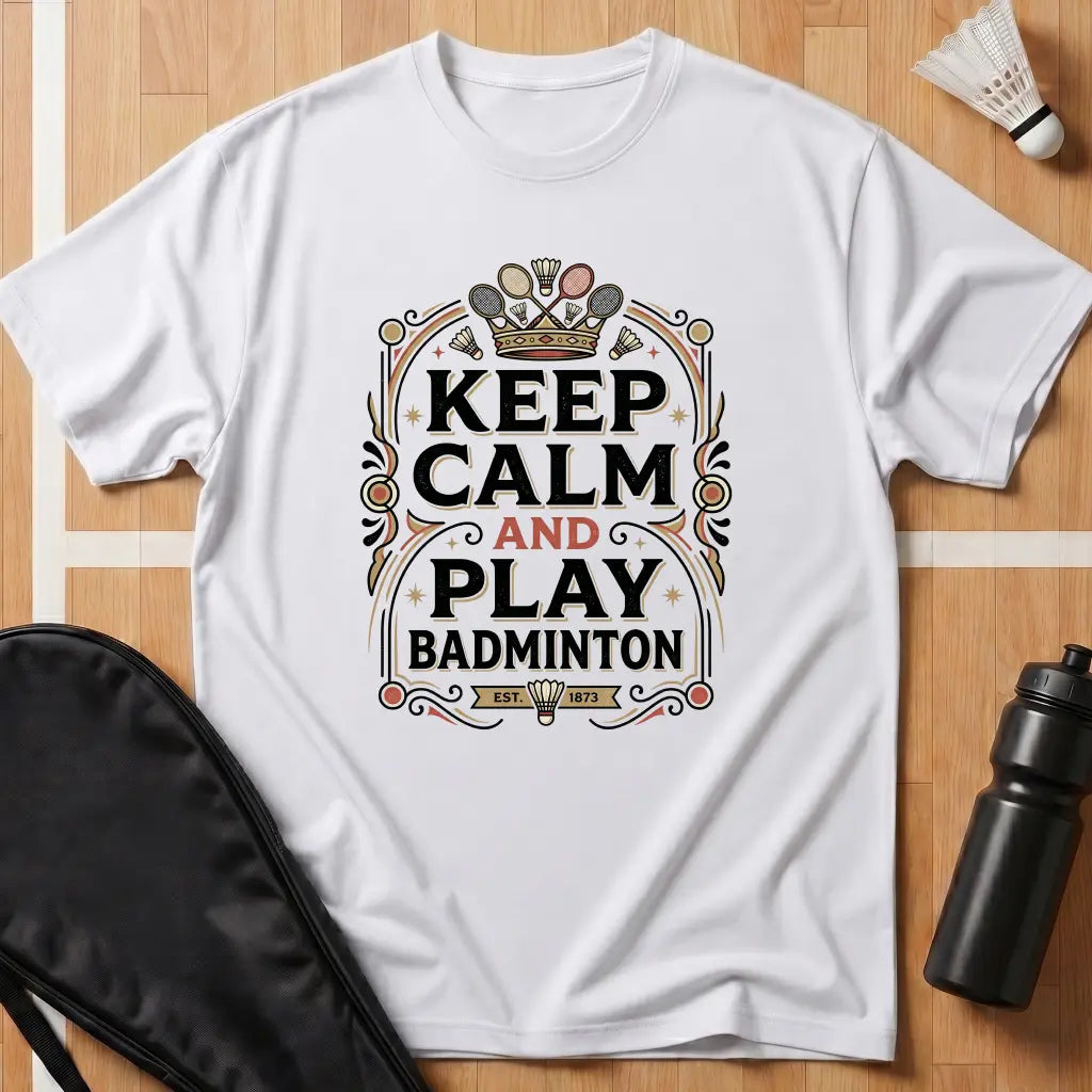 Keep Calm And Play Badminton T-Shirt