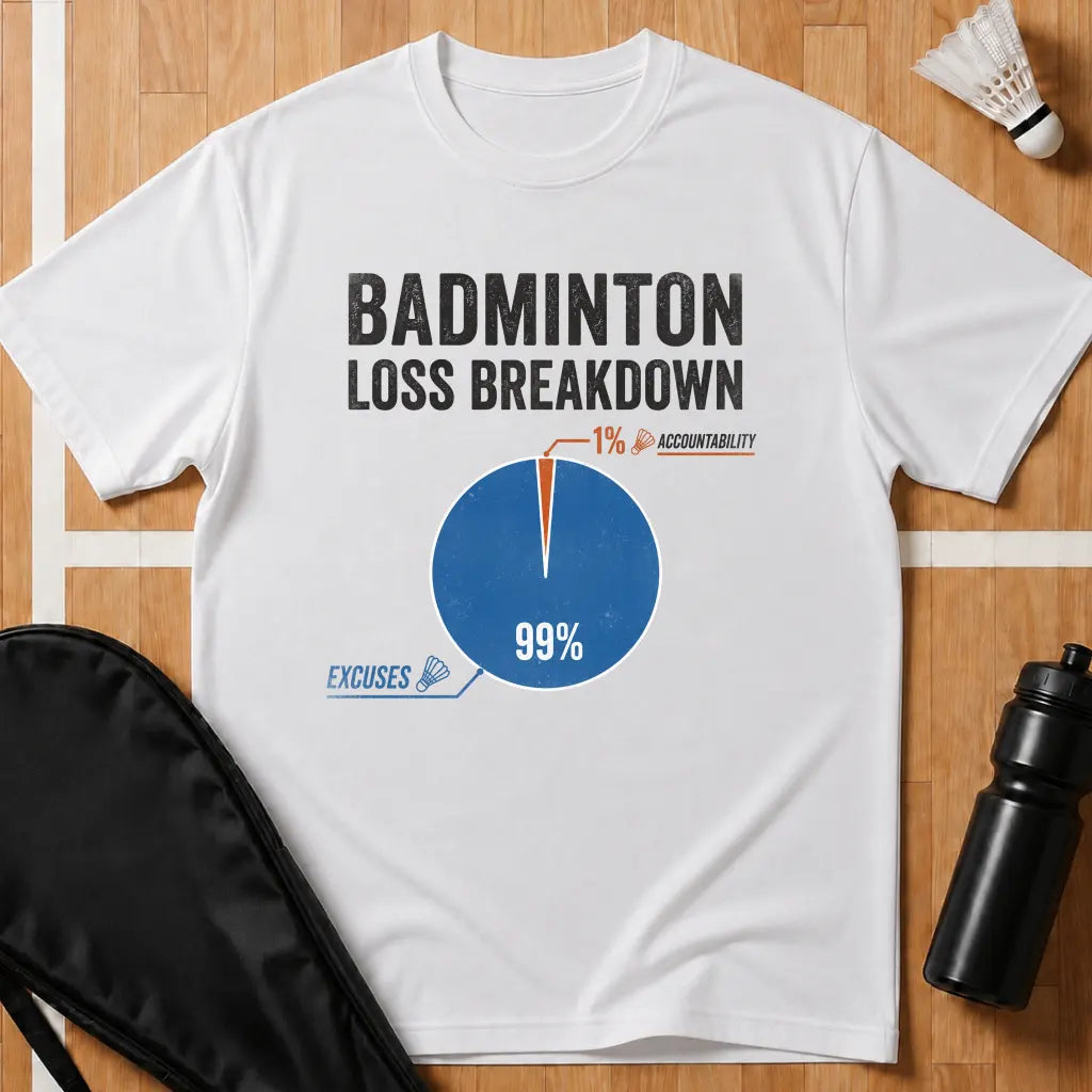 Badminton Loss Breakdown T-Shirt