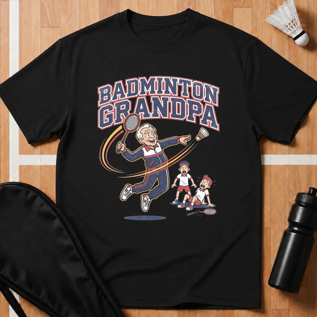 Badminton Grandpa T-Shirt