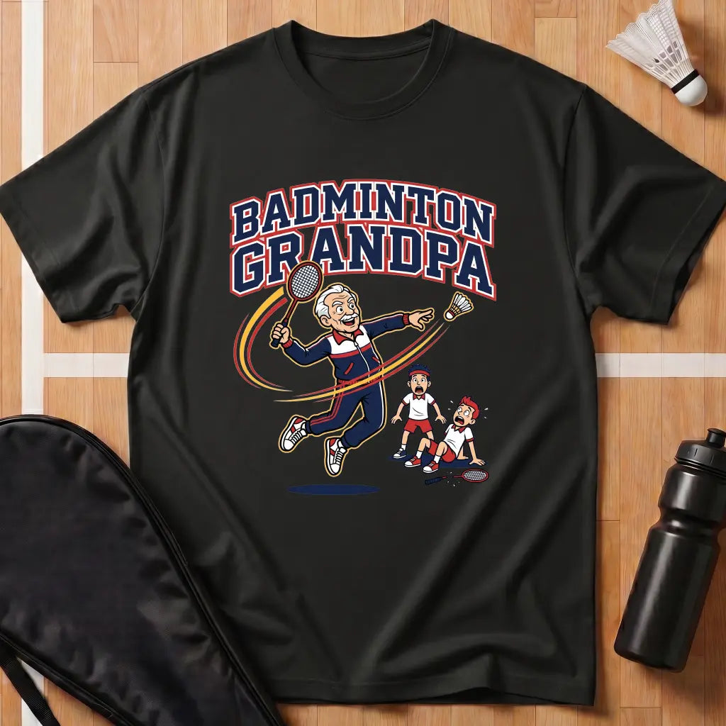 Badminton Grandpa T-Shirt