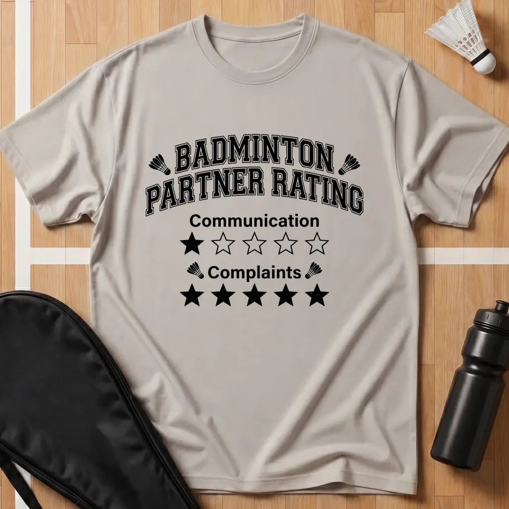 Badminton Partner Rating T-Shirt