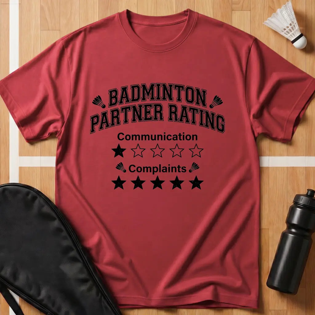 Badminton Partner Rating T-Shirt