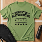 Badminton Partner Rating T-Shirt