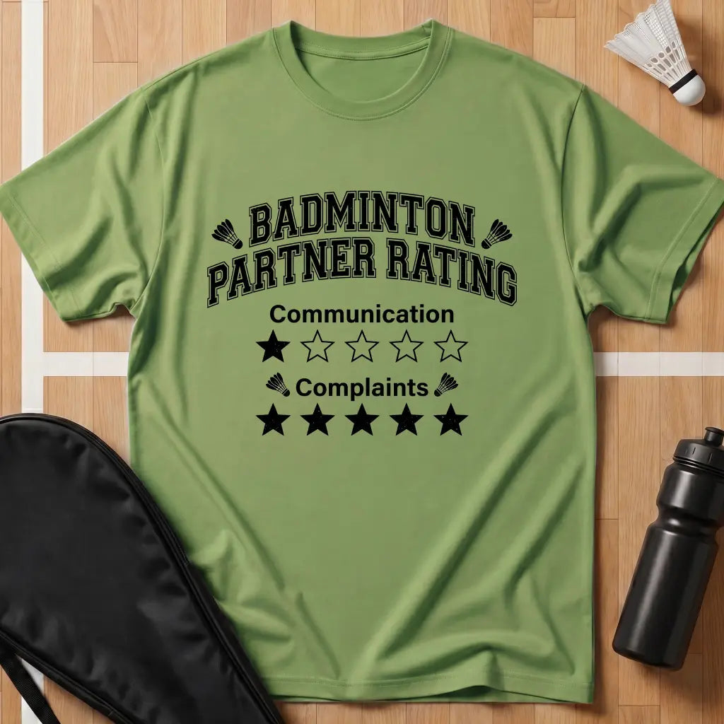 Badminton Partner Rating T-Shirt