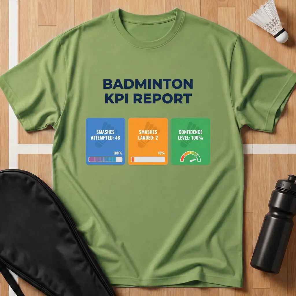 Badminton KPI Report T-Shirt