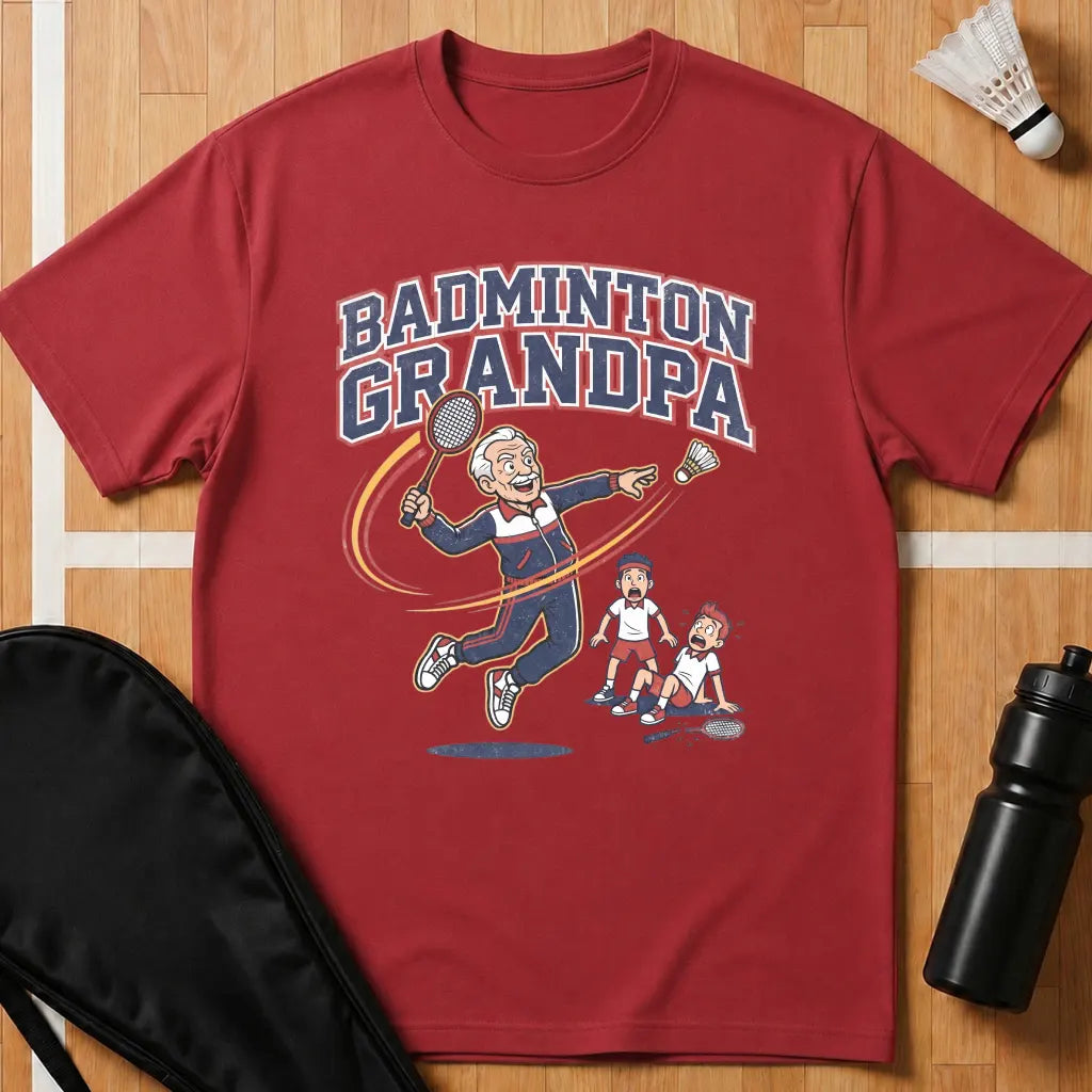 Badminton Grandpa T-Shirt