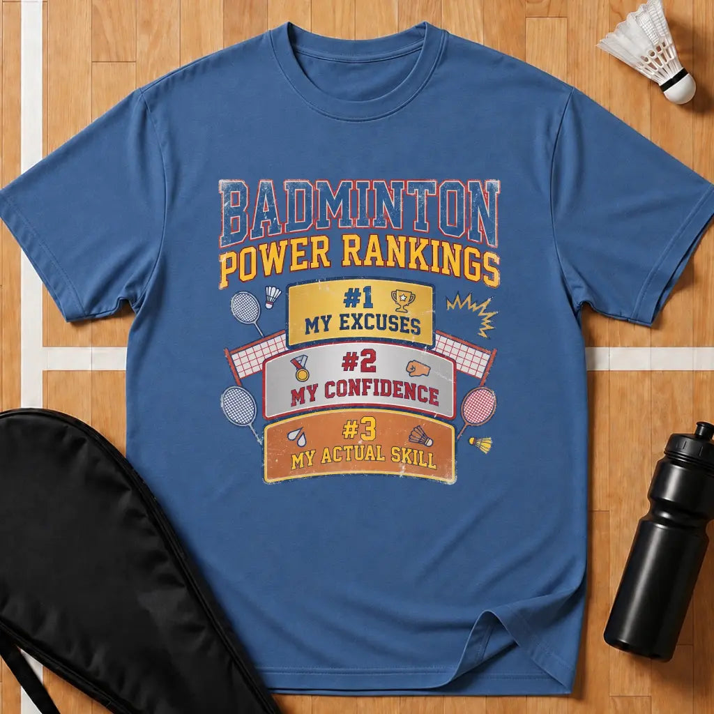 Badminton Power Rankings T-Shirt