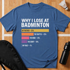 Why I Lose at Badminton T-Shirt