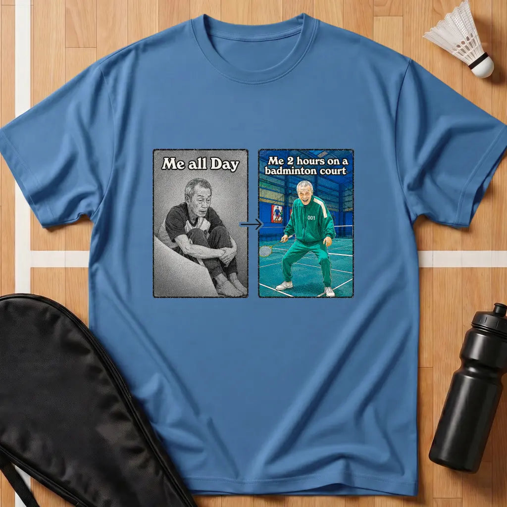 Me 2h On A Badminton Court T-Shirt