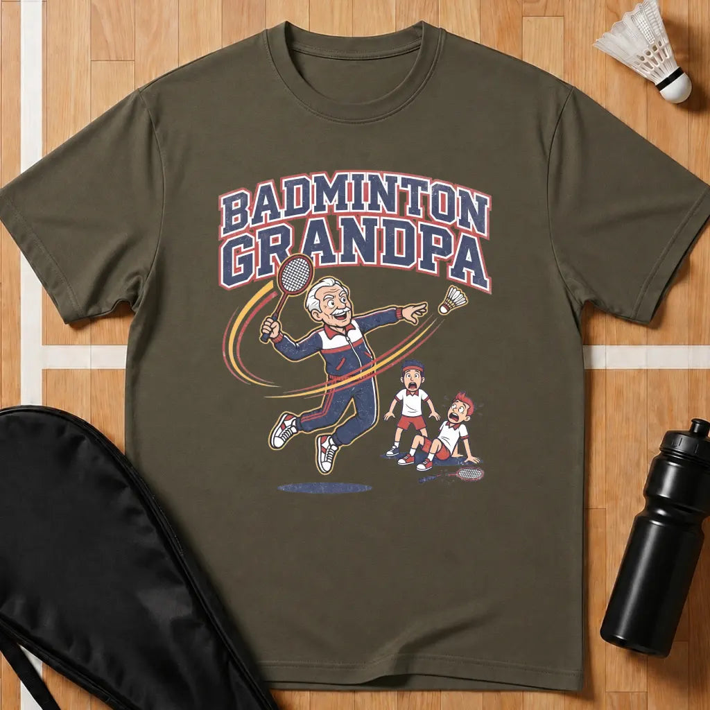 Badminton Grandpa T-Shirt