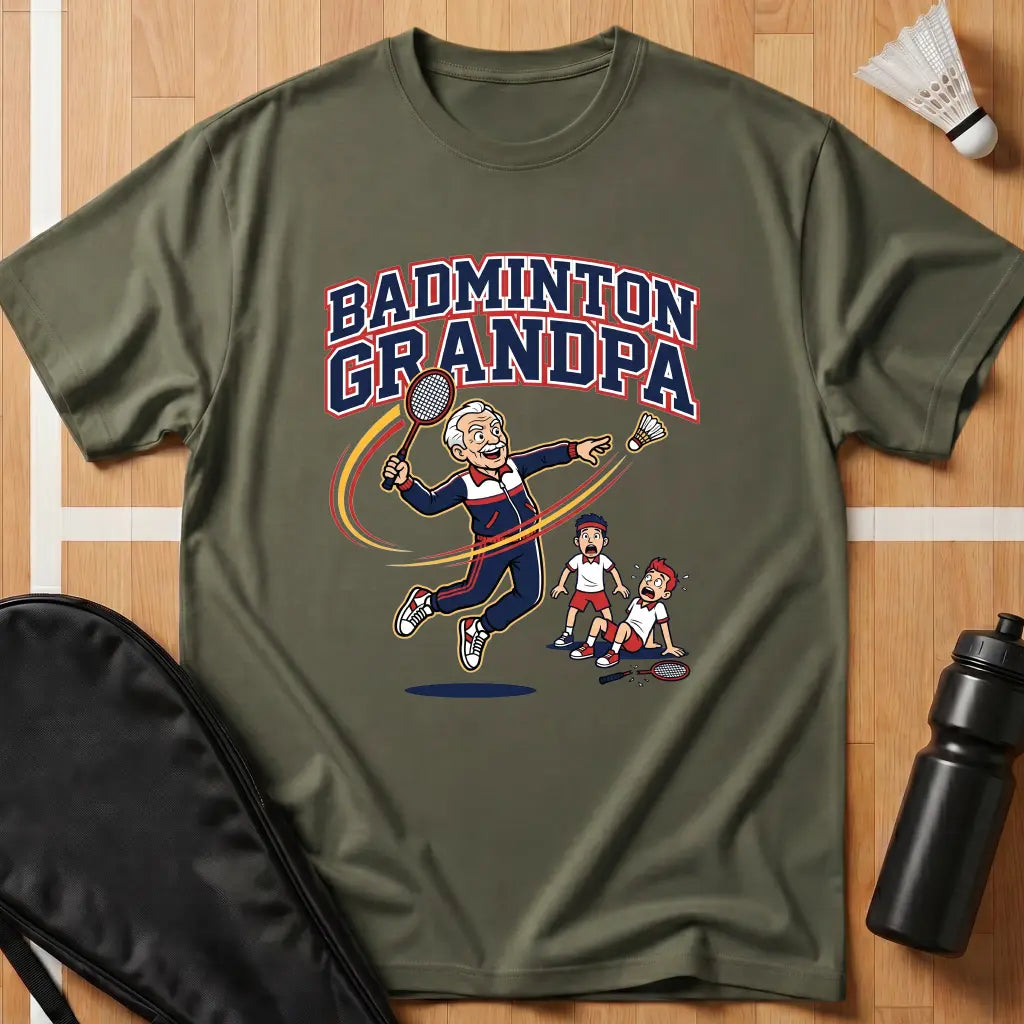 Badminton Grandpa T-Shirt