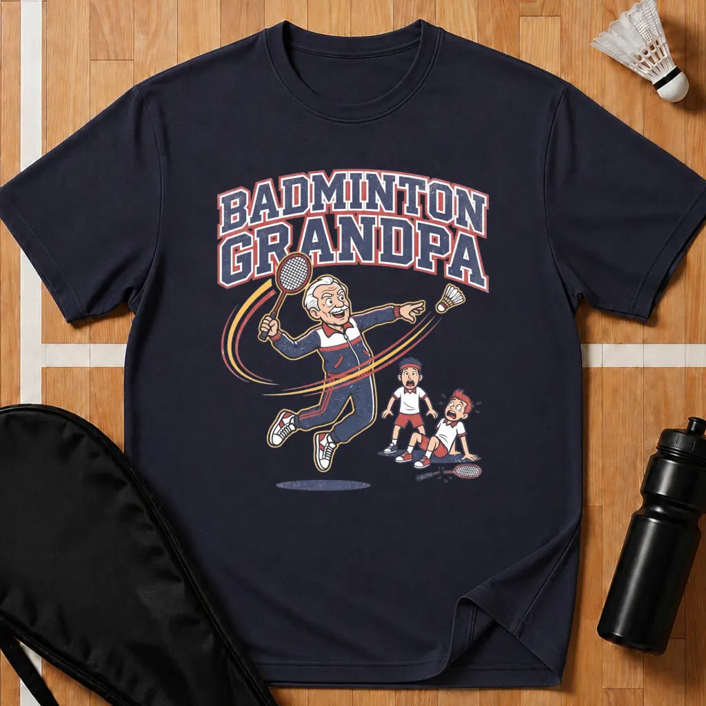 Badminton Grandpa T-Shirt