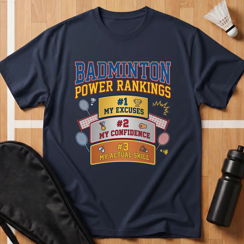 Badminton Power Rankings T-Shirt