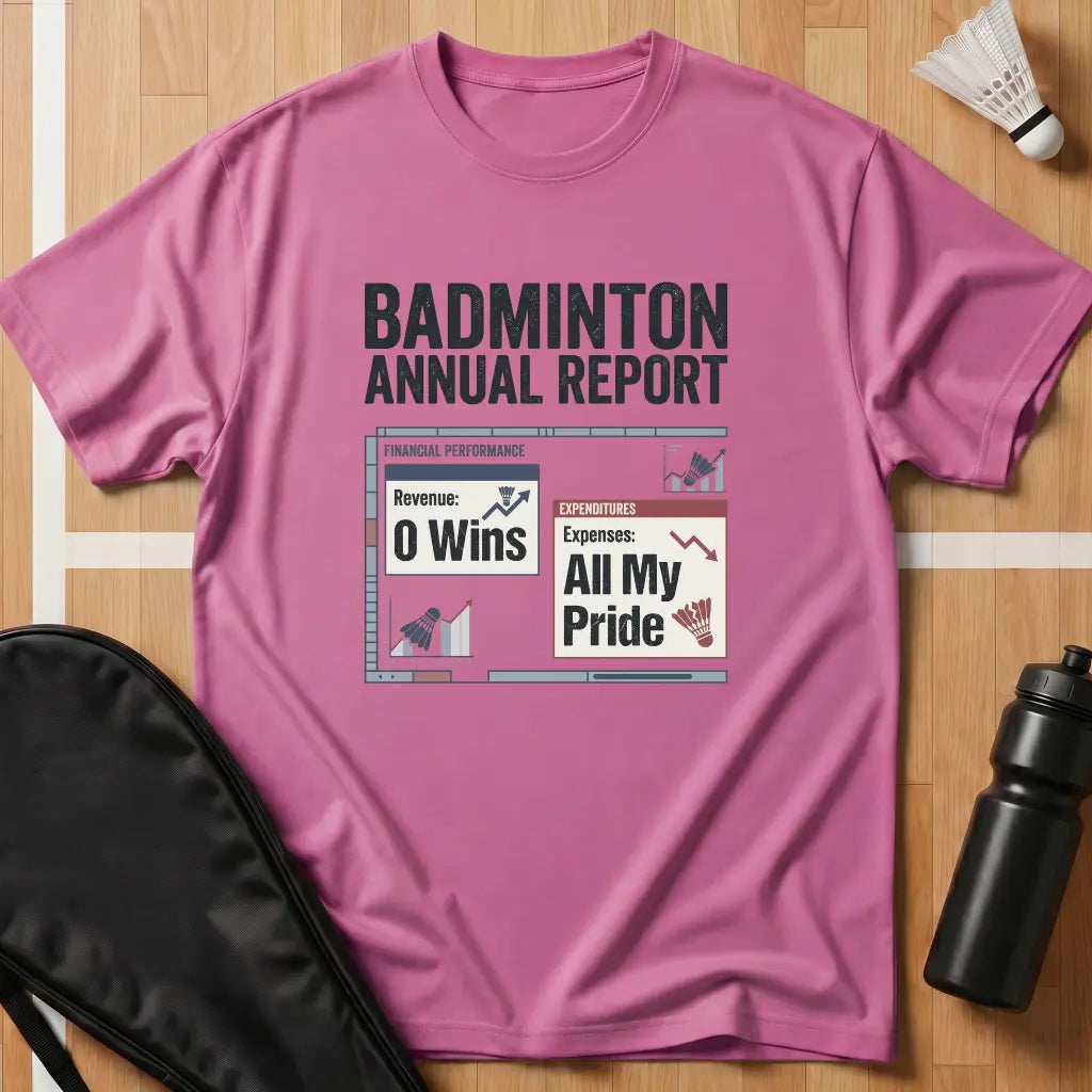 Badminton Annual Report T-Shirt