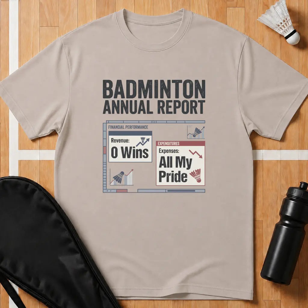 Badminton Annual Report T-Shirt
