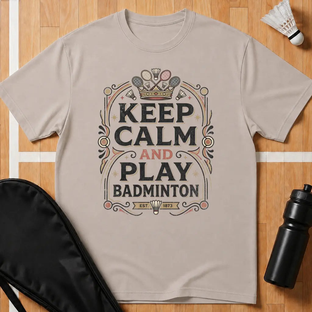 Keep Calm And Play Badminton T-Shirt