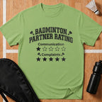 Badminton Partner Rating T-Shirt