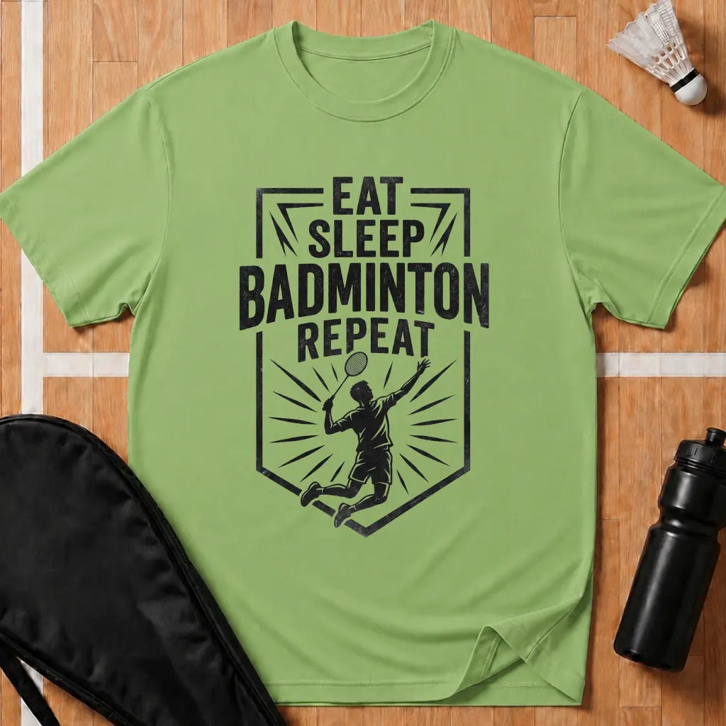 Eat Sleep Badminton Repeat T-Shirt